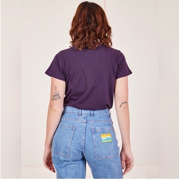 BIG BUD PRESS New Frontier Back Patch High Rise Rigid Denim Straight Jeans 28 - Picture 4 of 7